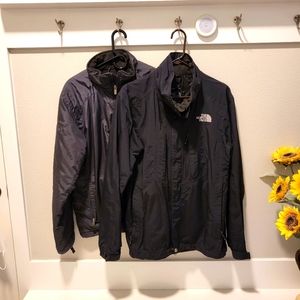 Northface jacket with insulated liner jacket-Black